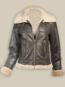 B3 Bomber Sheepskin Women Jacket