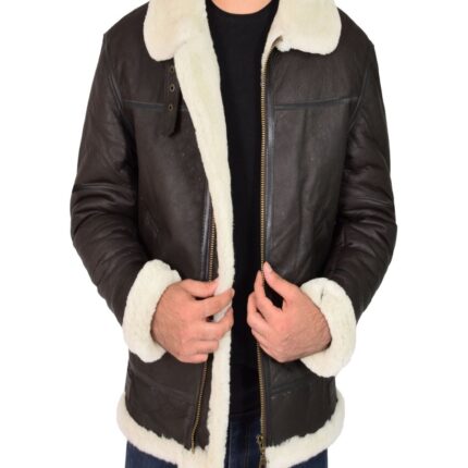 Men B3 Sheepskin Leather Jacket