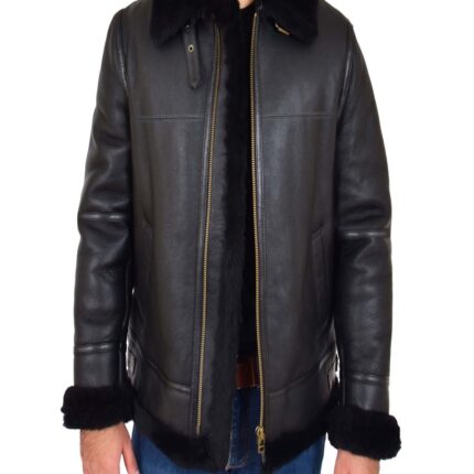 Men Black B3 Aviator Jacket