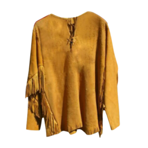 New Men Native American Mountain Man Buckskin Leather War Shirt