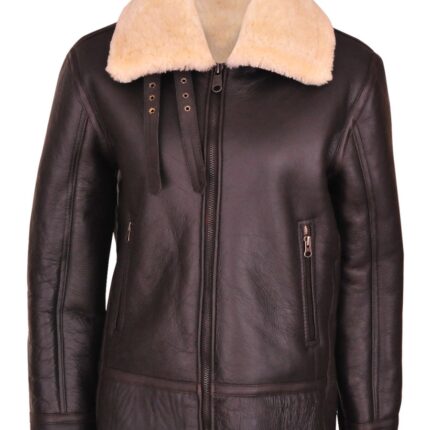 Women B3 Aviator Shearling Leather Jacket