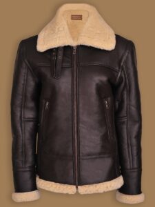 Women B3 Bomber Shearling Aviator Jacket