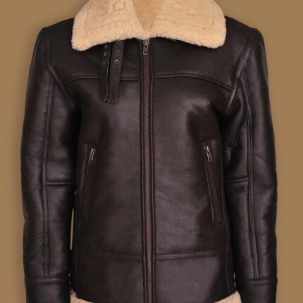 Women B3 Bomber Shearling Aviator Jacket