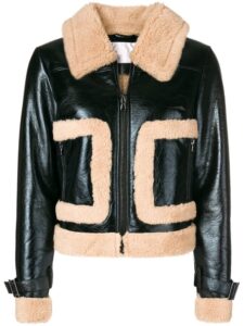 Women Black Bomber Leather Jacket