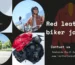 red leather biker jacket